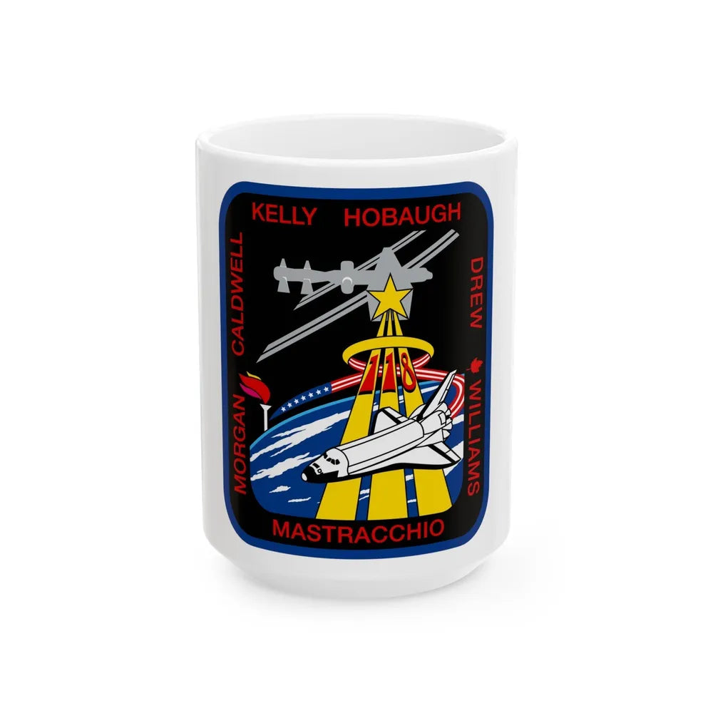 STS 118 (NASA) White Coffee Mug-15oz-Go Mug Yourself