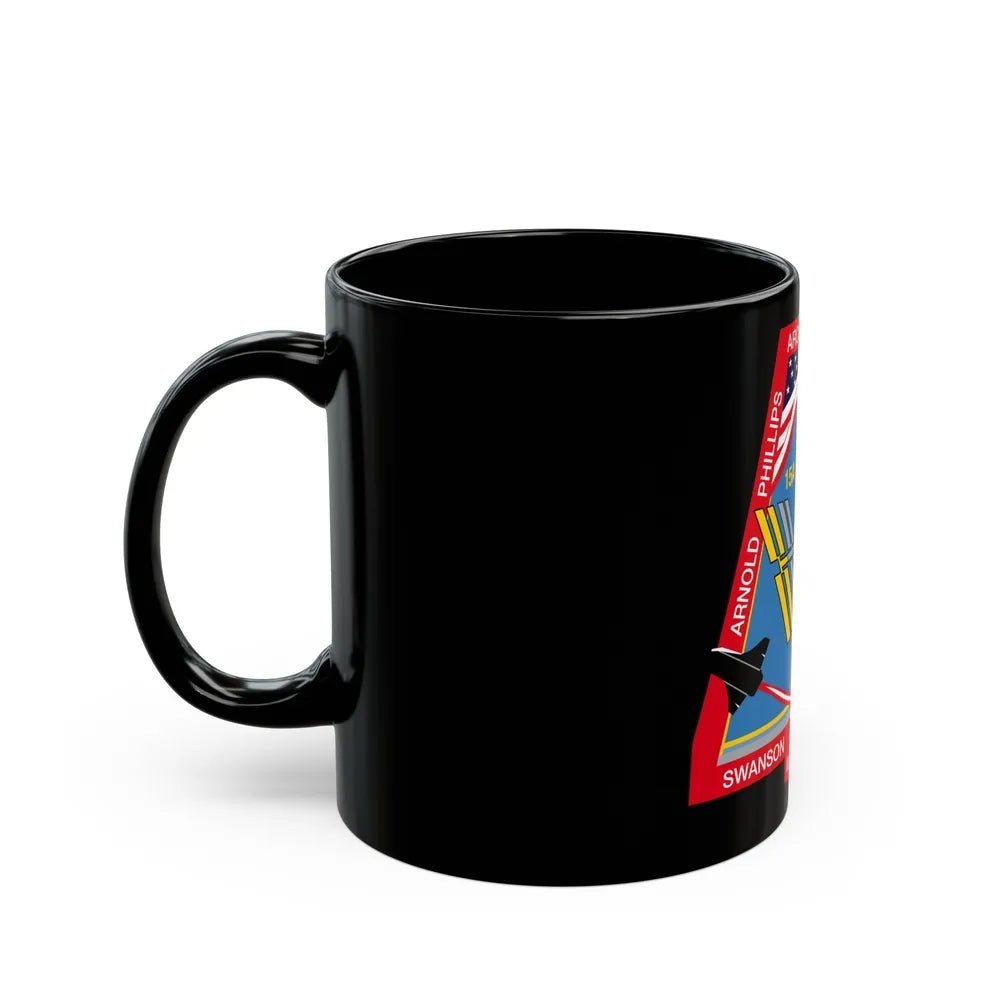 STS 119 (NASA) Black Coffee Mug-Go Mug Yourself