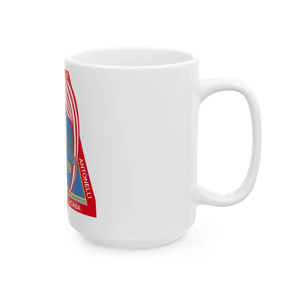 STS 119 (NASA) White Coffee Mug-Go Mug Yourself