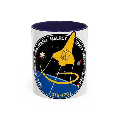 STS 120 (NASA) Accent Coffee Mug 11oz Navy - Go Mug Yourself