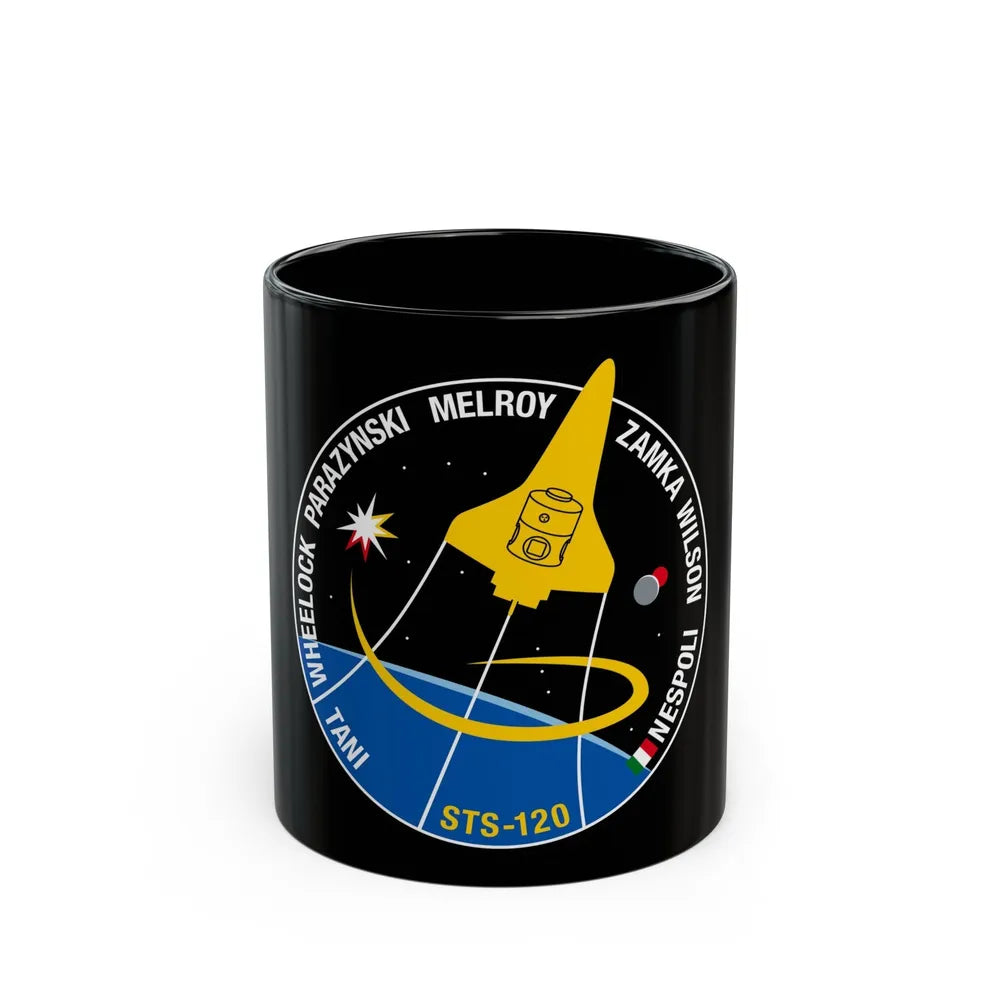 STS 120 (NASA) Black Coffee Mug-11oz-Go Mug Yourself