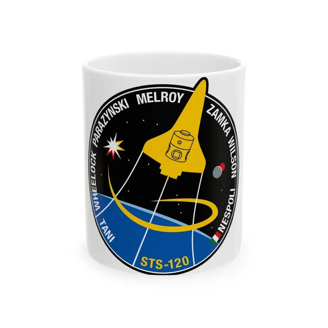 STS 120 (NASA) White Coffee Mug 11oz - Go Mug Yourself