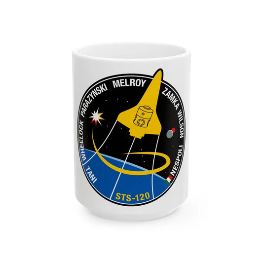 STS 120 (NASA) White Coffee Mug-15oz-Go Mug Yourself