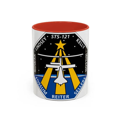 STS 121 (NASA) Accent Coffee Mug 11oz Red - Go Mug Yourself
