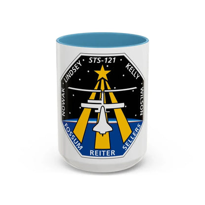 STS 121 (NASA) Accent Coffee Mug 15oz Light Blue - Go Mug Yourself