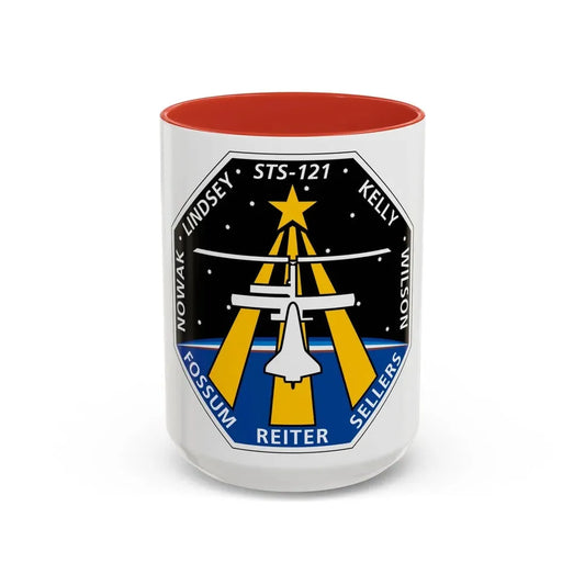 STS 121 (NASA) Accent Coffee Mug 15oz Red - Go Mug Yourself