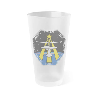 STS 121 (NASA) Frosted Pint Glass 16oz-16oz-Frosted-Go Mug Yourself