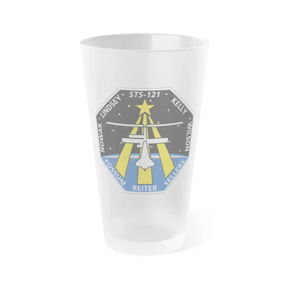 STS 121 (NASA) Frosted Pint Glass 16oz 16oz Frosted - Go Mug Yourself