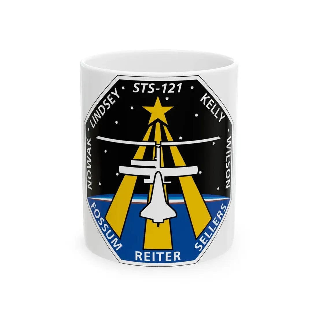 STS 121 (NASA) White Coffee Mug 11oz - Go Mug Yourself