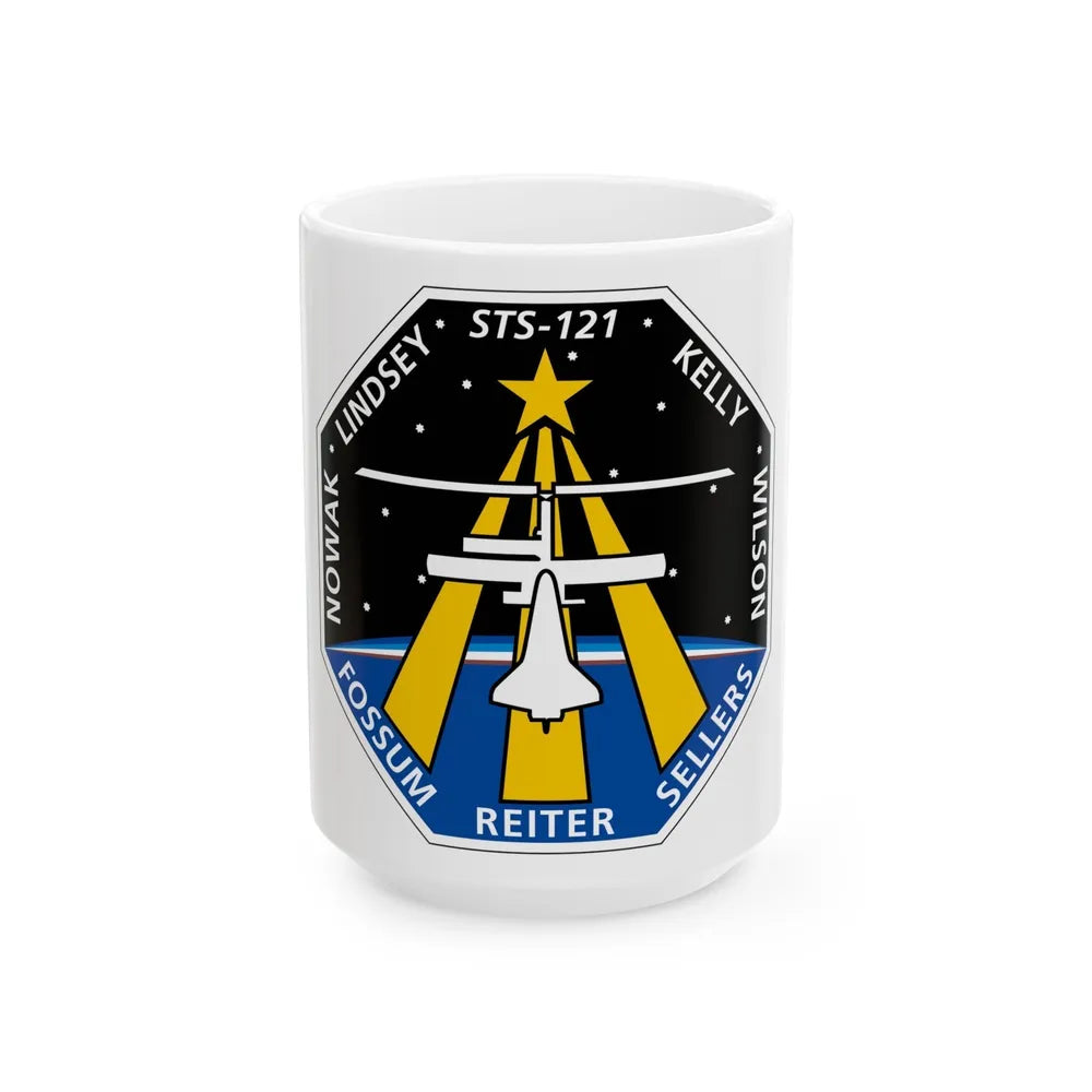 STS 121 (NASA) White Coffee Mug-15oz-Go Mug Yourself