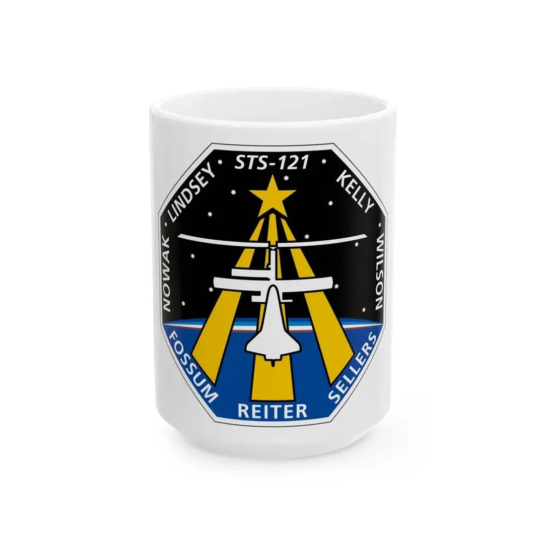 STS 121 (NASA) White Coffee Mug 15oz - Go Mug Yourself