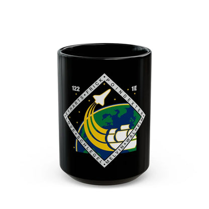 STS 122 (NASA) Black Coffee Mug-15oz-Go Mug Yourself