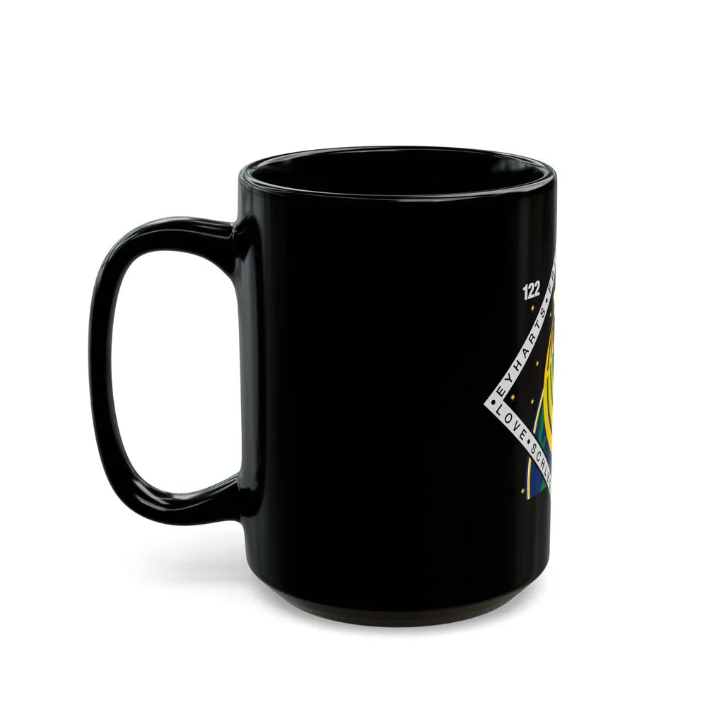 STS 122 (NASA) Black Coffee Mug-Go Mug Yourself