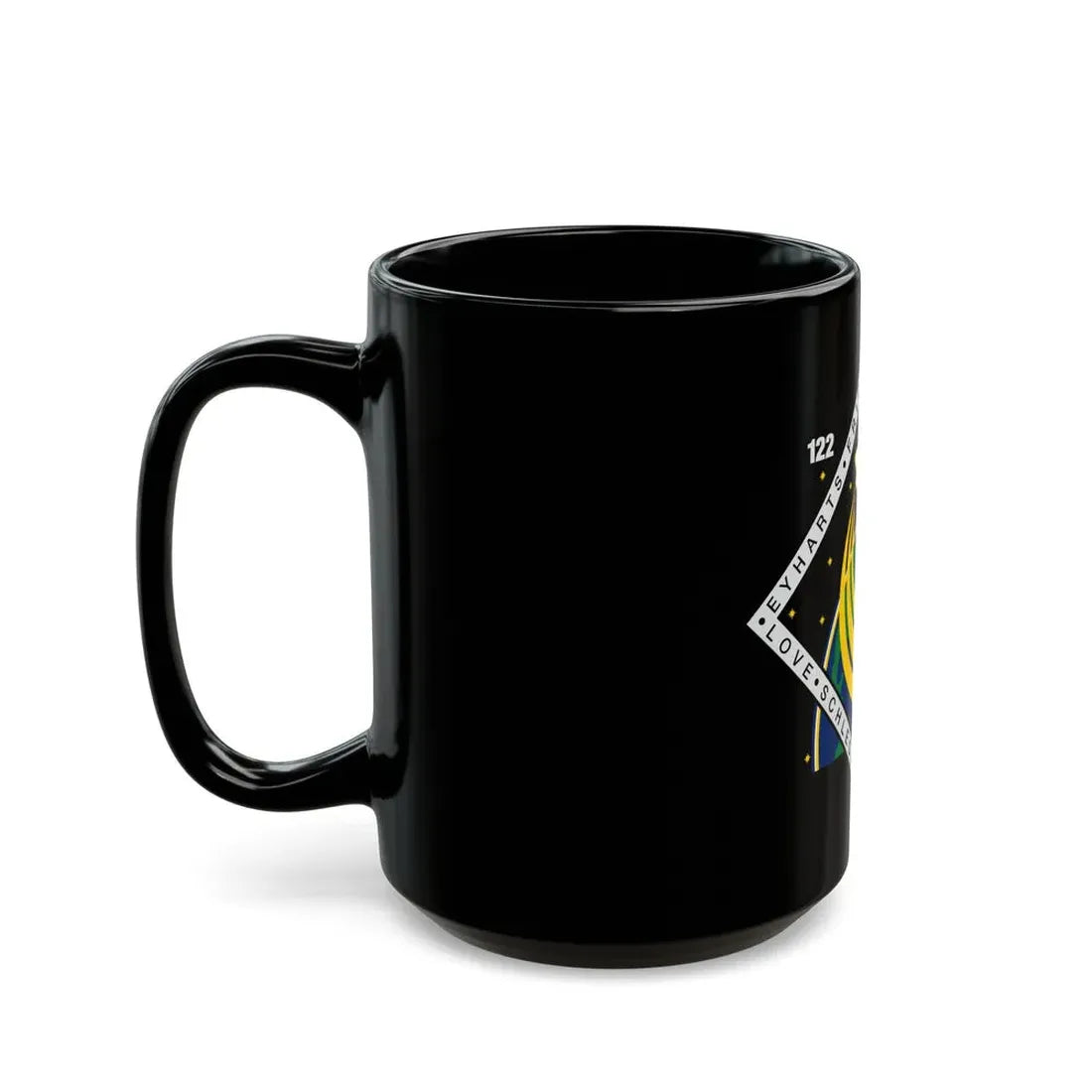 STS 122 (NASA) Black Coffee Mug - Go Mug Yourself