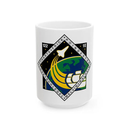 STS 122 (NASA) White Coffee Mug-15oz-Go Mug Yourself