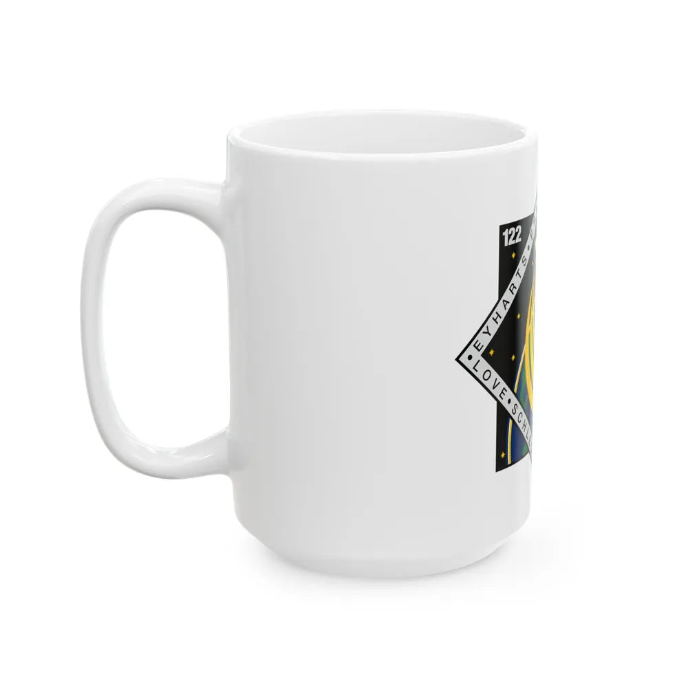 STS 122 (NASA) White Coffee Mug-Go Mug Yourself