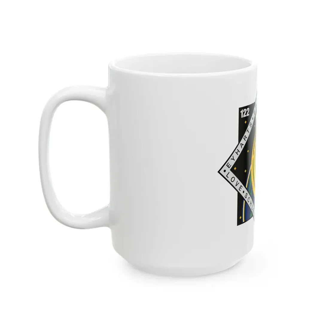 STS 122 (NASA) White Coffee Mug - Go Mug Yourself