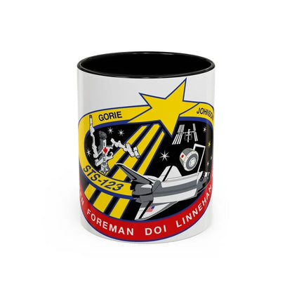 STS 123 (NASA) Accent Coffee Mug 11oz Black - Go Mug Yourself
