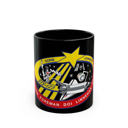 STS 123 (NASA) Black Coffee Mug 11oz - Go Mug Yourself