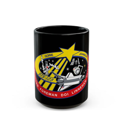 STS 123 (NASA) Black Coffee Mug-15oz-Go Mug Yourself