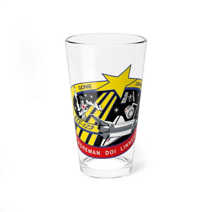 STS 123 (NASA) Pint Glass 16oz 16oz - Go Mug Yourself