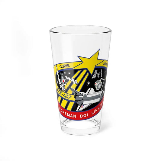 STS 123 (NASA) Pint Glass 16oz 16oz - Go Mug Yourself