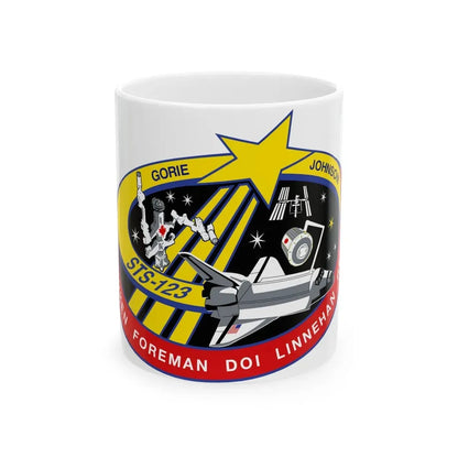 STS 123 (NASA) White Coffee Mug 11oz - Go Mug Yourself