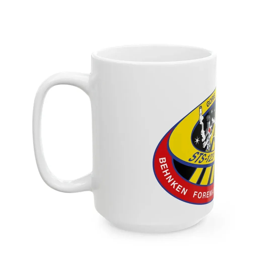STS 123 (NASA) White Coffee Mug - Go Mug Yourself
