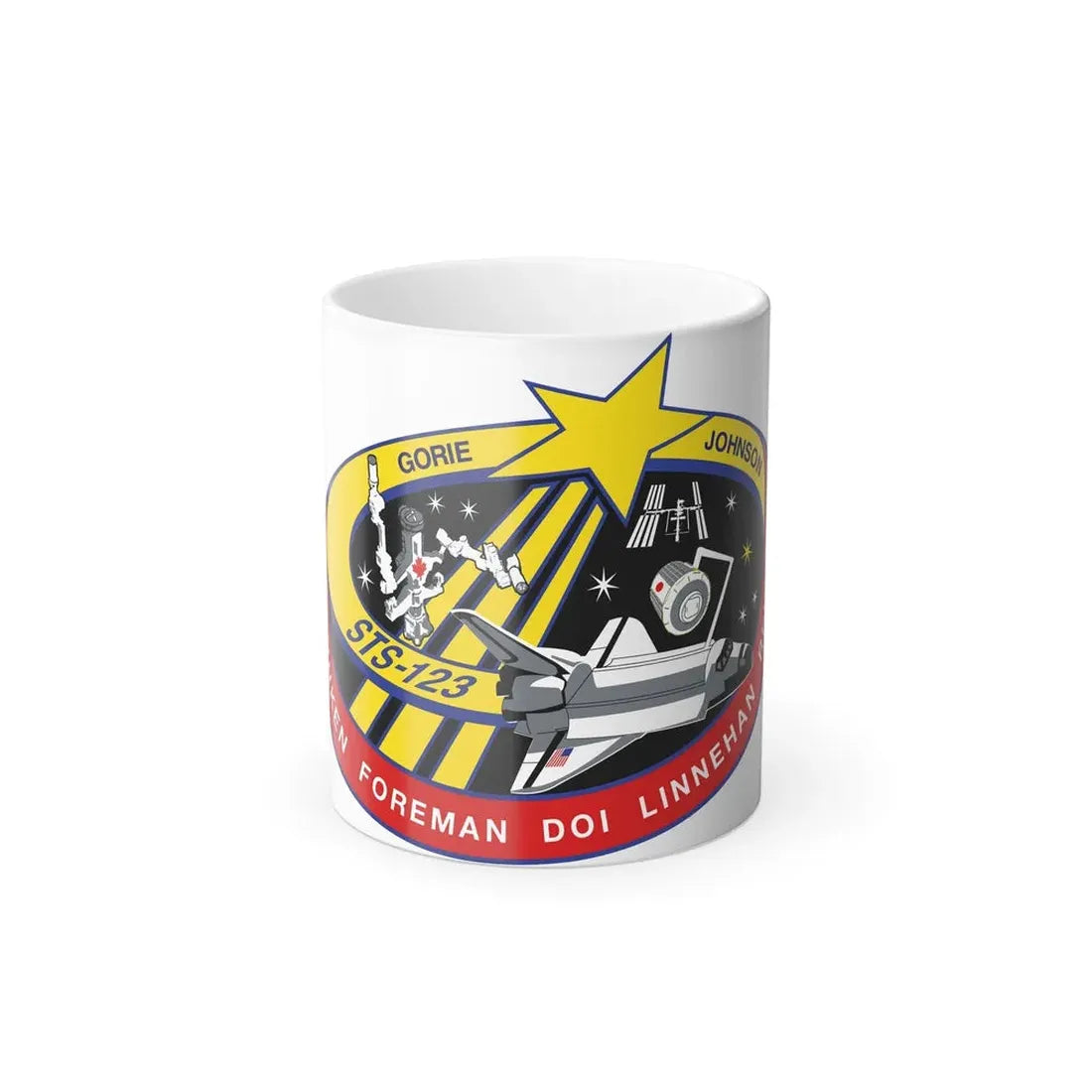 STS 123 Patch NASA - Color Changing Mug 11oz Default Title - Go Mug Yourself