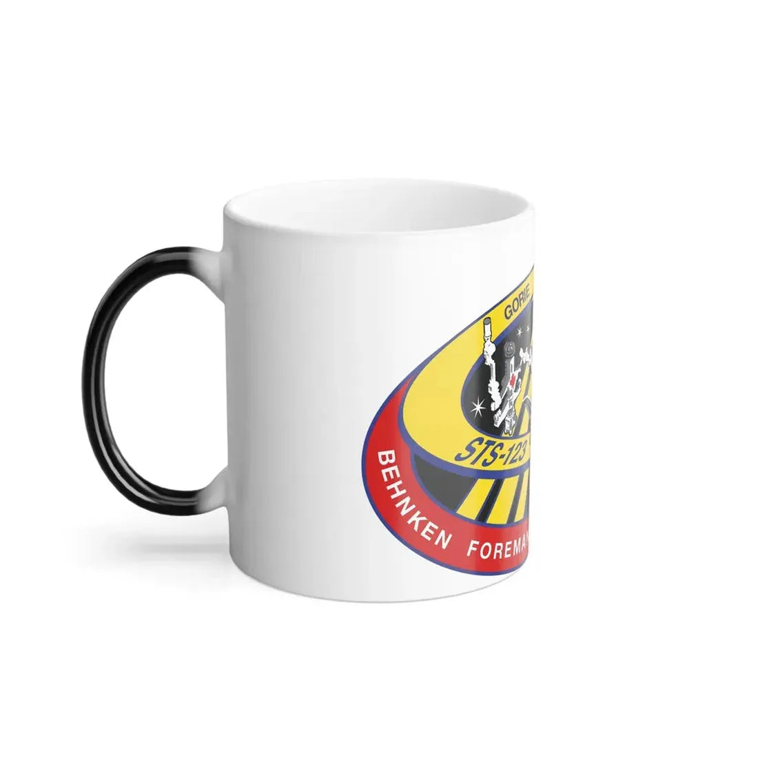 STS 123 Patch NASA - Color Changing Mug 11oz - Go Mug Yourself