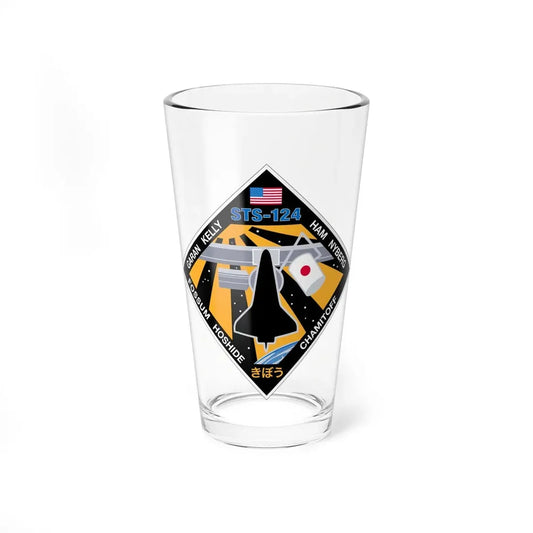 STS 124 (NASA) Pint Glass 16oz 16oz - Go Mug Yourself