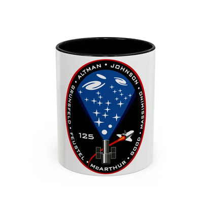 STS 125 (NASA) Accent Coffee Mug 11oz Black - Go Mug Yourself
