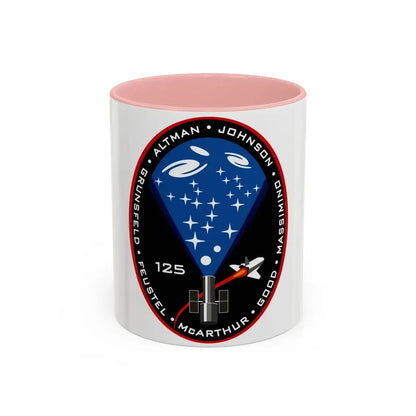 STS 125 (NASA) Accent Coffee Mug 11oz Pink - Go Mug Yourself
