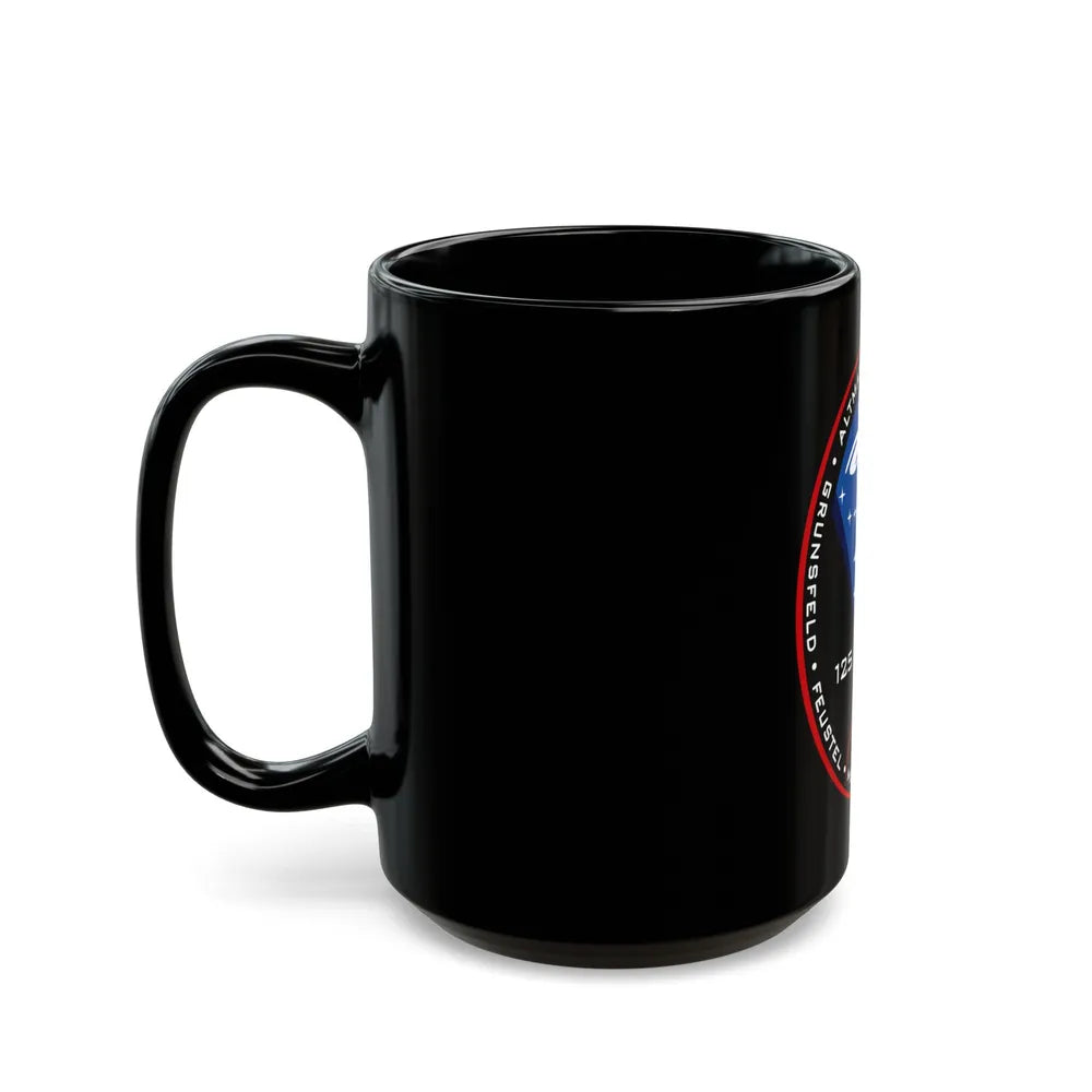 STS 125 (NASA) Black Coffee Mug-Go Mug Yourself