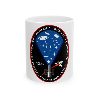 STS 125 (NASA) White Coffee Mug 11oz - Go Mug Yourself