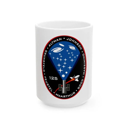 STS 125 (NASA) White Coffee Mug 15oz - Go Mug Yourself