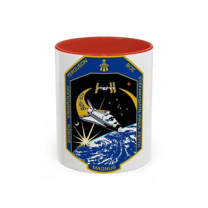 STS 126 (NASA) Accent Coffee Mug 11oz Red - Go Mug Yourself