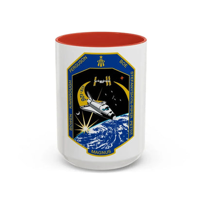 STS 126 (NASA) Accent Coffee Mug 15oz Red - Go Mug Yourself