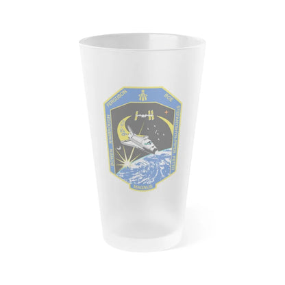 STS 126 (NASA) Frosted Pint Glass 16oz-16oz-Frosted-Go Mug Yourself