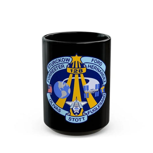 STS 128 (NASA) Black Coffee Mug 15oz - Go Mug Yourself