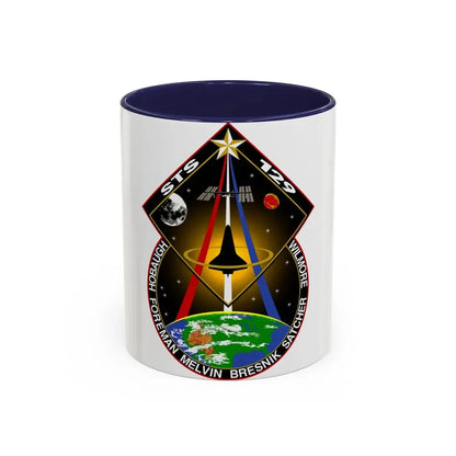 STS 129 (NASA) Accent Coffee Mug 11oz Navy - Go Mug Yourself