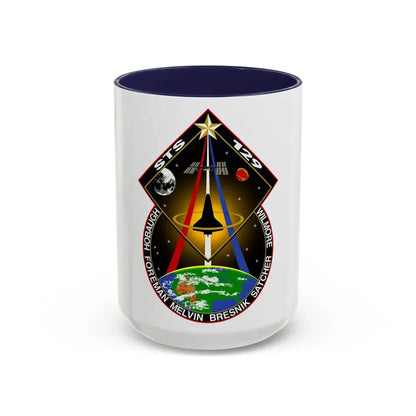 STS 129 (NASA) Accent Coffee Mug 15oz Navy - Go Mug Yourself