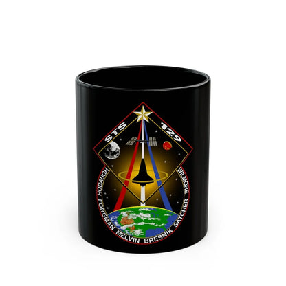 STS 129 (NASA) Black Coffee Mug-11oz-Go Mug Yourself