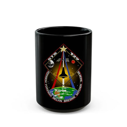 STS 129 (NASA) Black Coffee Mug 15oz - Go Mug Yourself