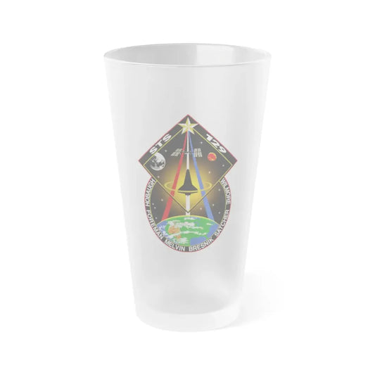 STS 129 (NASA) Frosted Pint Glass 16oz 16oz Frosted - Go Mug Yourself