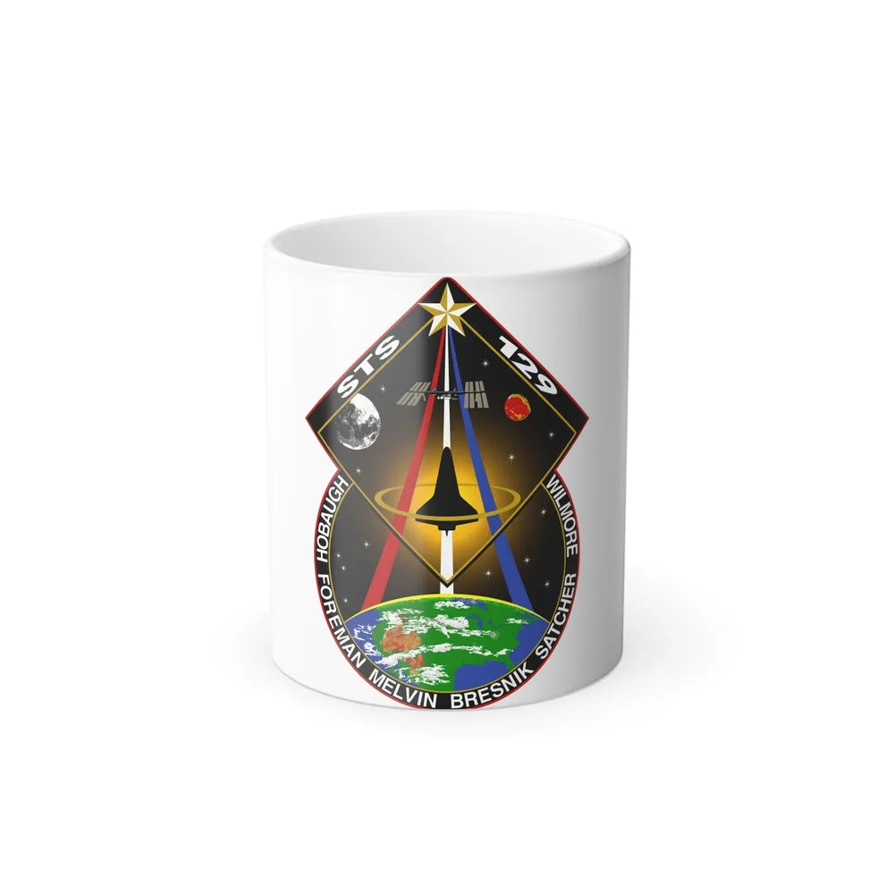 STS 129 Patch NASA - Color Changing Mug 11oz-11oz-Go Mug Yourself