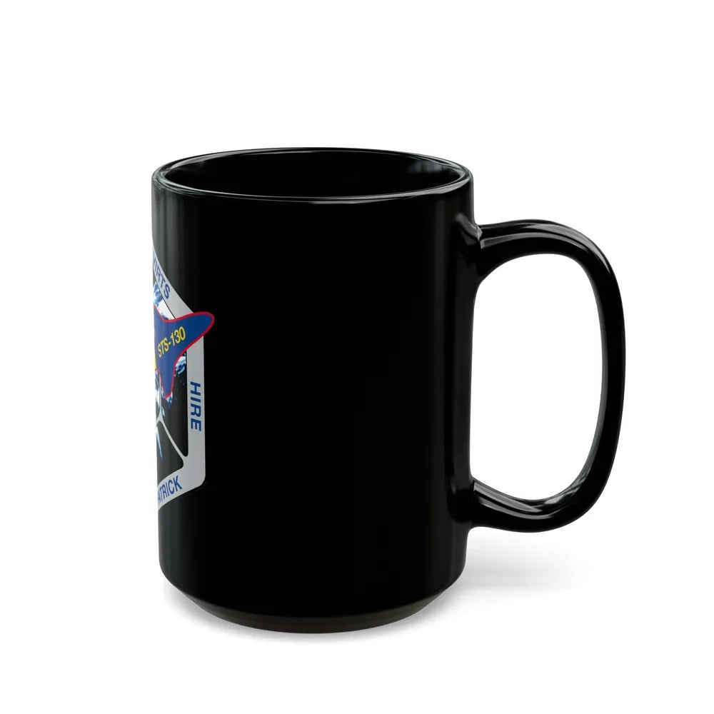 STS 130 (NASA) Black Coffee Mug-Go Mug Yourself