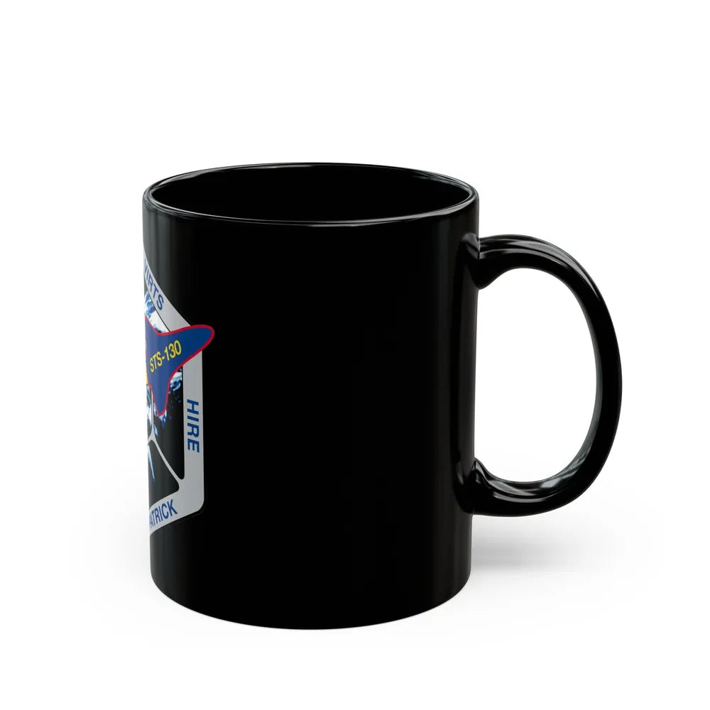 STS 130 (NASA) Black Coffee Mug-Go Mug Yourself