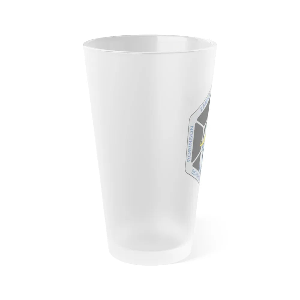 STS 130 (NASA) Frosted Pint Glass 16oz-Go Mug Yourself