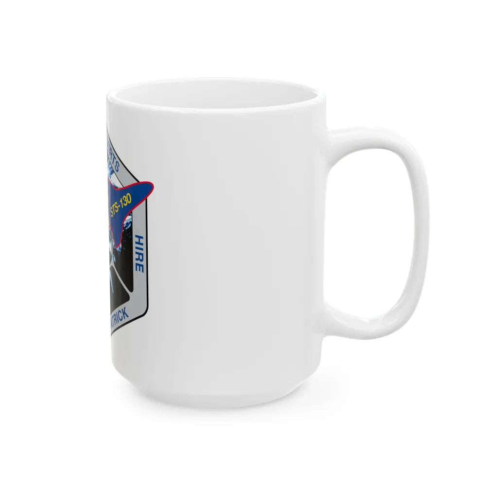 STS 130 (NASA) White Coffee Mug-Go Mug Yourself